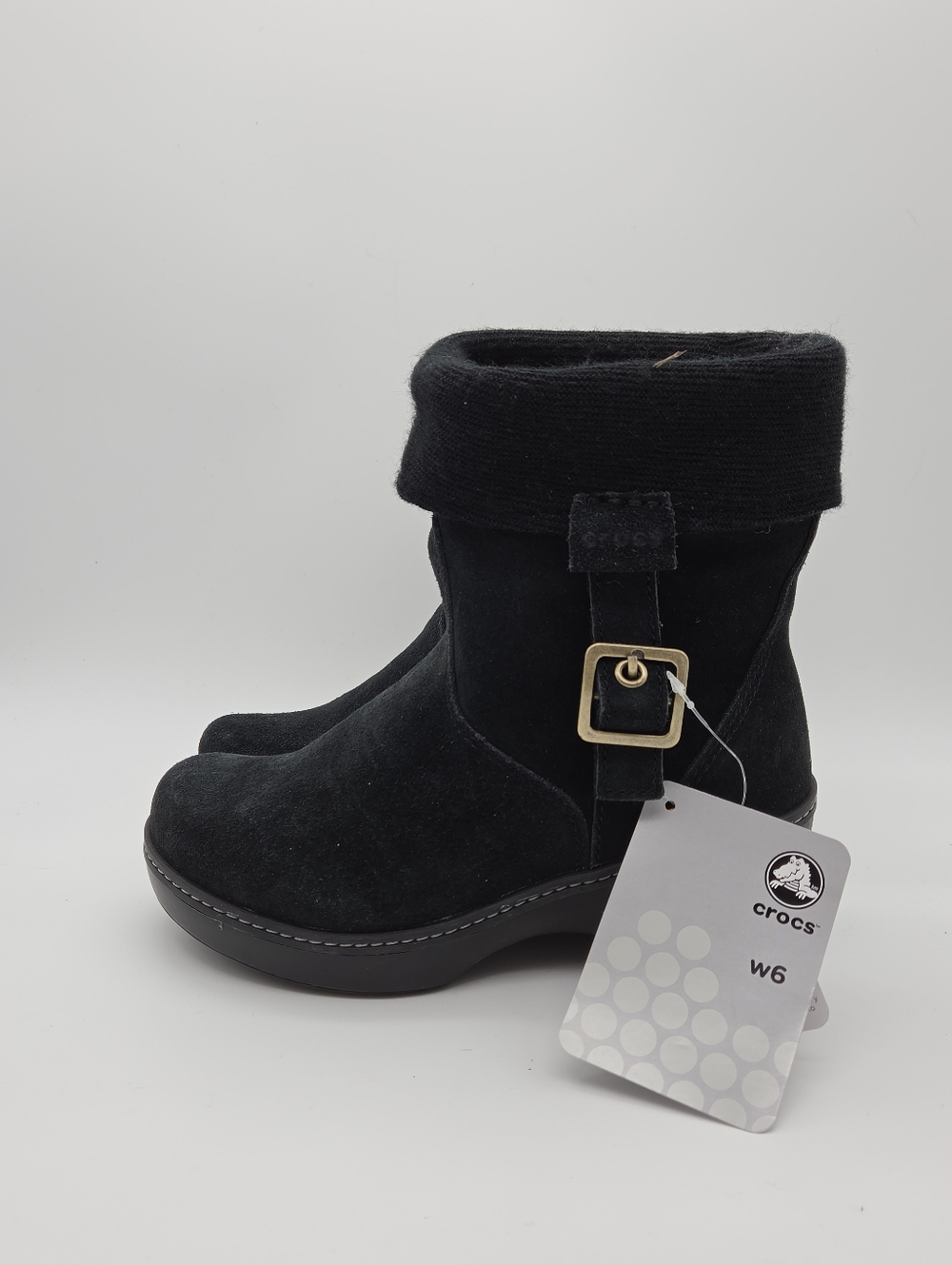 NEW Crocs Cobbler Ankle‎ Boots Black Size 6